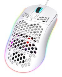 Ciciglow X600 RGB Makrolu Kablolu Beyaz Optik Gaming Mouse