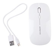 Gatuida Sessiz Kablolu-Kablosuz Beyaz Optik Mouse