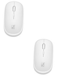 Partykindom Kablosuz Beyaz Optik 2 Adet Mouse