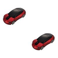 Osaladı Araba Görünümlü Ergonomik Kablosuz Kırmızı Optik 2 Adet Mouse