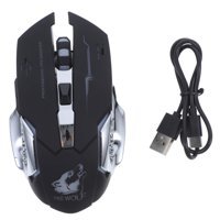 Gatuida Sessiz Kablosuz Siyah Optik Gaming Mouse