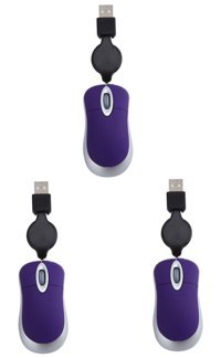 Partykindom Kablolu - Kablosuz Mor Optik 3 Adet Mouse