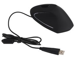 Leapiture Ergonomik Dikey Makrolu Kablolu Siyah Optik Mouse