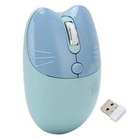 Lazmin112 Sessiz Kablosuz Mavi Optik Mouse