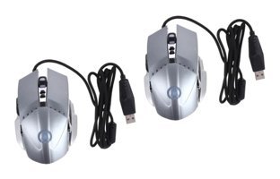 Gadpiparty Kablolu Gümüş Optik 2 Adet Mouse