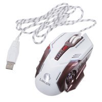 Gatuida Programlanabilir RGB Makrolu Kablolu Beyaz Optik Gaming Mouse
