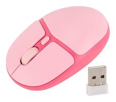 Elprico Sessiz Kablosuz Pembe Optik Mouse