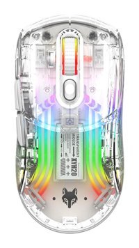 Generic XYH20 RGB Makrolu Kablolu - Kablosuz Şeffaf Optik Gaming Mouse