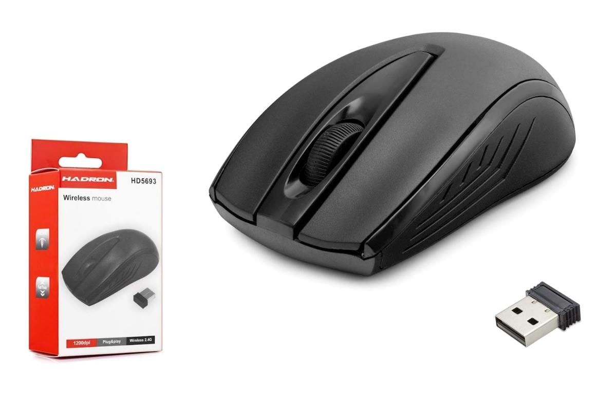 Hadron Zelotes C-12 Makrolu Kablosuz Siyah Optik Mouse