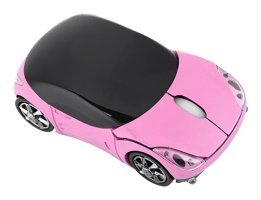 Kimiss Araba Görünümlü Kablosuz Pembe Optik Gaming Mouse