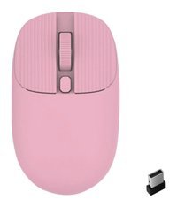 Fiauli JW-219 Sessiz Ergonomik Kablosuz Pembe Optik Mouse