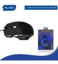 Polygold PG-8811 RGB Makrolu Kablolu Siyah Optik Mouse