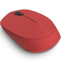 Rapoo M100 Sessiz Ergonomik Kablosuz Kırmızı Optik Mouse