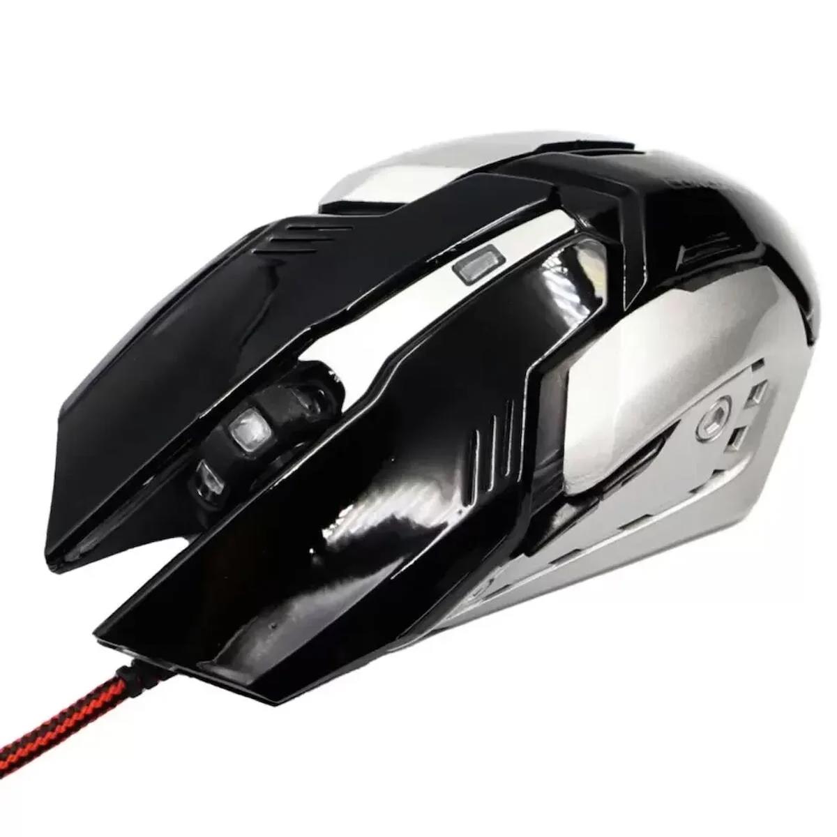Concord Makrolu Kablolu Siyah Optik Gaming Mouse