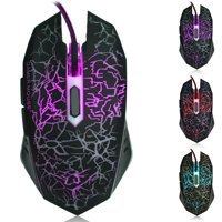 Dpofirs RGB Ergonomik Makrolu Kablolu Siyah-Mor Optik Gaming Mouse