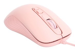 Ashata Ergonomik Kablolu Pembe Optik Mouse