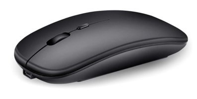 Fiauli Sessiz Ergonomik Kablosuz Siyah Optik Mouse