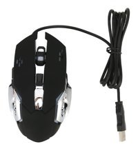 Ciciglow RGB Ergonomik Makrolu Kablolu Siyah Optik Gaming Mouse