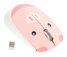 Jojofuny Sessiz Kablosuz Pembe Optik Mouse