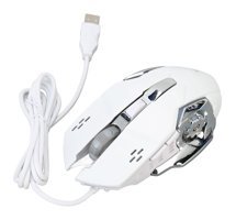 Ciciglow RGB Ergonomik Makrolu Kablolu Beyaz Optik Gaming Mouse