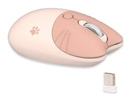 Hallow Ergonomik Kablosuz Pembe Optik Mouse