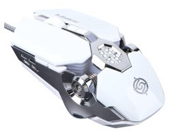 Gatuida Sessiz Kablolu Beyaz Optik Gaming Mouse