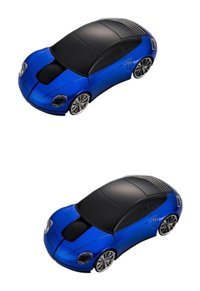 Hemobllo Araba Görünümlü Kablosuz Mavi Optik 2 Adet Mouse