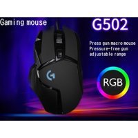 Jingyi G502 RGB Makrolu Kablolu Siyah Optik Gaming Mouse