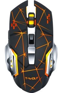 Huahai S13 RGB Sessiz Ergonomik Kablosuz Siyah Optik Gaming Mouse