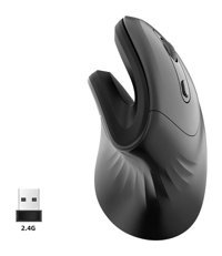 Hallow C13380C Ergonomik Dikey Makrolu Kablosuz Siyah Optik Mouse