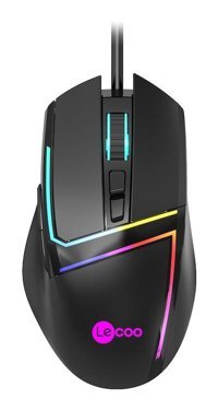 Lenovo Lecoo MS106 RGB Makrolu Kablolu Siyah Optik Gaming Mouse