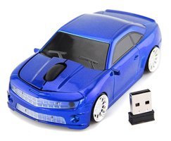 Bewinner Spor Araba Görünümlü Kablosuz Mavi Optik Mouse
