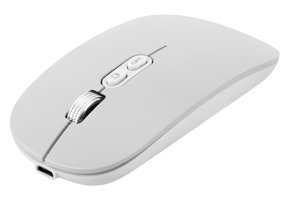 Ashata Sessiz Makrolu Kablosuz Gri Optik Mouse
