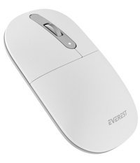 Everest Sessiz Kablosuz Beyaz Optik Mouse