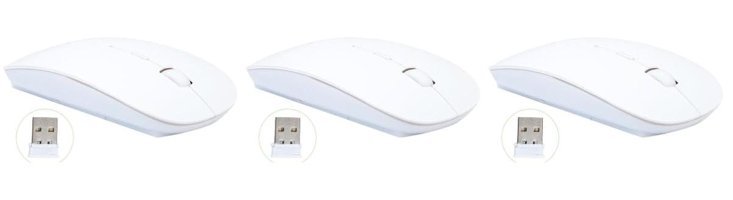 Partykindom Kablosuz Beyaz Optik 3 Adet Mouse