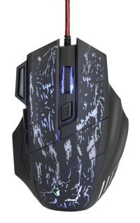 Dsheng RGB Makrolu Kablolu Siyah-Mavi Optik Gaming Mouse