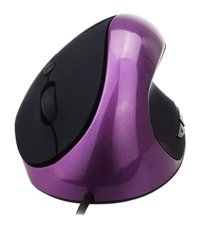 Hallow Ergonomik Dikey Makrolu Kablolu Mor Optik Mouse