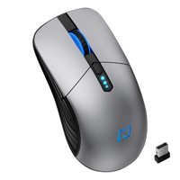 Fiauli G12 Sessiz Makrolu Kablosuz Gri Optik Mouse