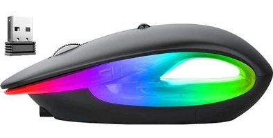 Jingyi RGB Kablosuz Siyah Optik Gaming Mouse