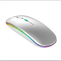 Alfa Mec Tablet Uyumlu RGB Kablosuz Gri Optik Mouse