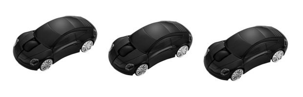 Hemobllo Araba Görünümlü Ergonomik Kablosuz Siyah Optik 3 Adet Mouse