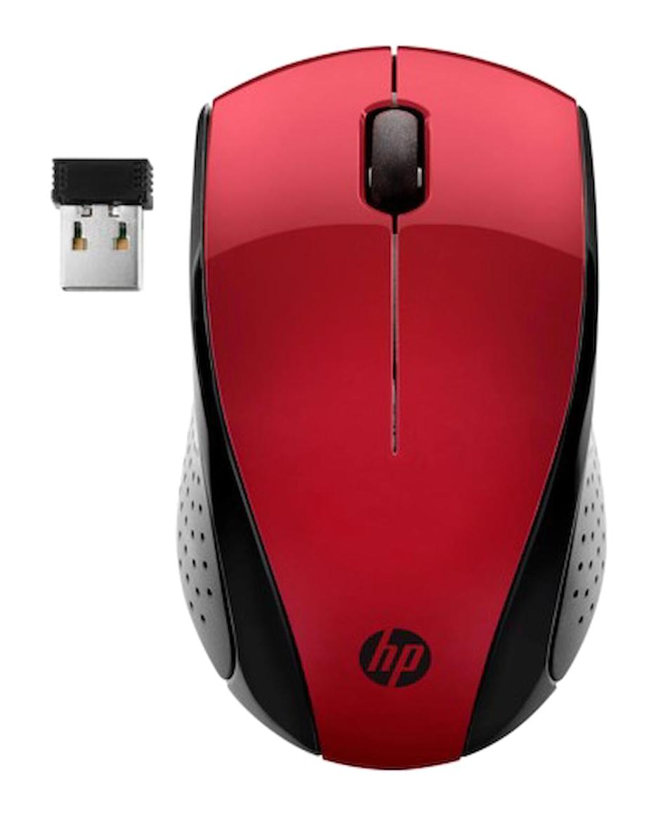 Hp 220 7KX10AA Kablosuz Kırmızı Optik Mouse