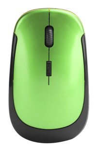 Goshyda Sessiz Ergonomik Kablosuz Yeşil-Siyah Optik Mouse