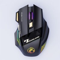 Jingyi RGB Sessiz Ergonomik Makrolu Kablosuz Siyah Optik Gaming Mouse