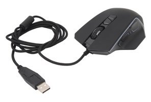 Elprico RGB Ergonomik Makrolu Kablolu Siyah Optik Mouse