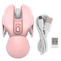 Annadue Sessiz Kablosuz Pembe Optik Mouse