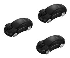 Osaladı Araba Görünümlü Ergonomik Kablosuz Siyah Optik 3 Adet Mouse