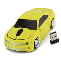 Zunate Araba Görünümlü Kablosuz Sarı Optik Mouse