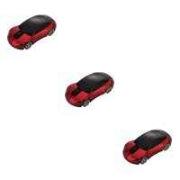 Gatuida Araba Görünümlü Ergonomik Kablosuz Kırmızı Optik 3 Adet Mouse