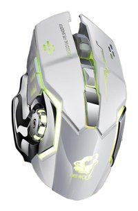 Hemobllo X8 RGB Sessiz Ergonomik Kablosuz Beyaz Optik Gaming Mouse